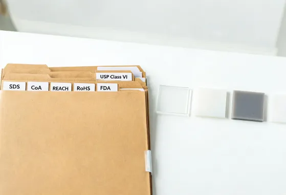 Polymer compliance folder
